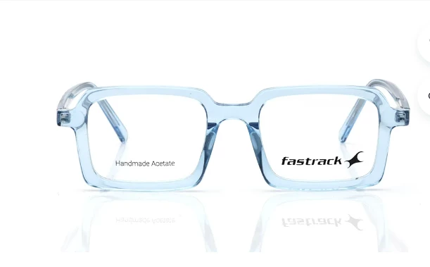 Blue Rectangle Rimmed Eyeglasses for Men and Women