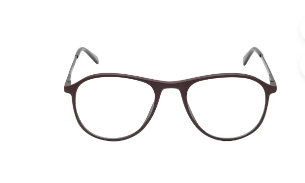 Brown Oval Rimmed Eyeglasses for Men and Women