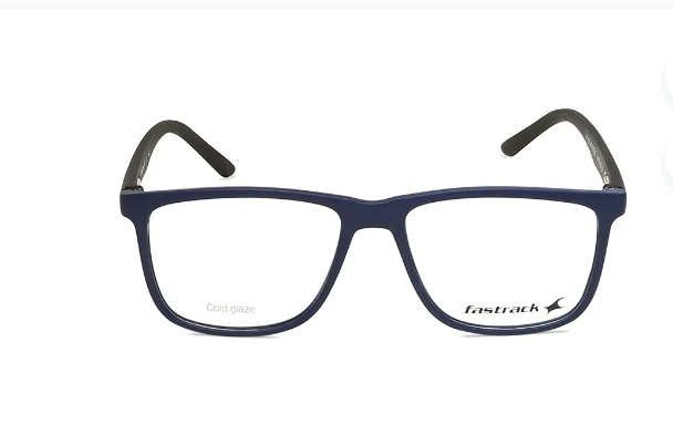 Blue Rectangle Unisex Eyeglasses (FT1277UFP1MBUV|54)